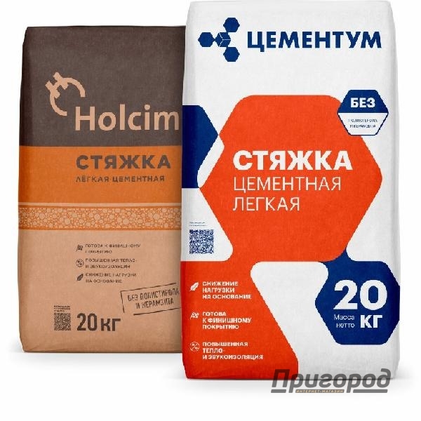 Стяжка лёгкая цементная "Цементум" 20 кг.