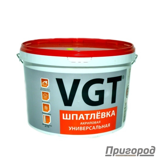 Шпатлевка акриловая универсальная "ВГТ" 3,6 кг                                                   